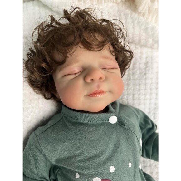 18 Inch Reborn Baby Doll Sleeping Realistic Newborn Soft Body Toy for Kids - Picture 2 of 9